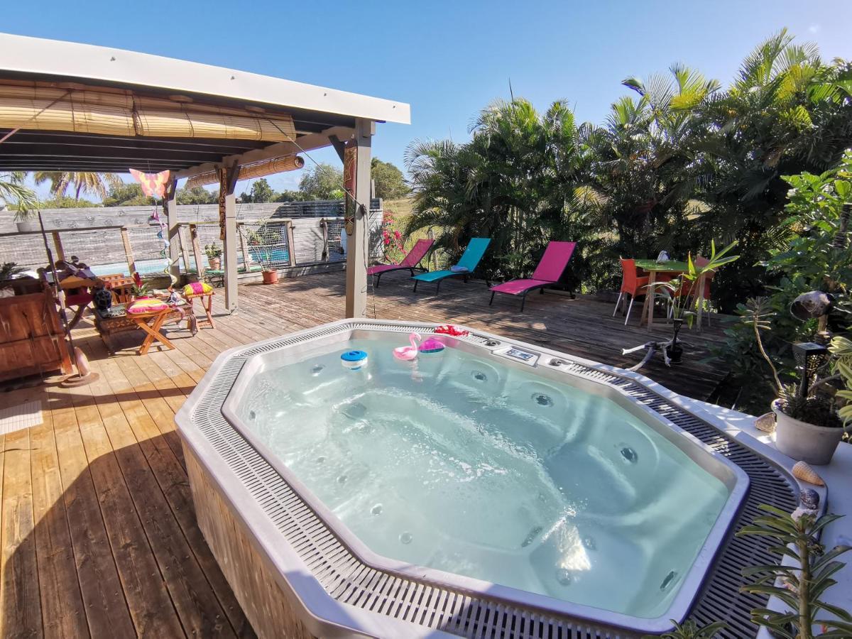 Bungalow La Perle - Jacuzzi - Piscine Apartment แซงต์-ฟรองซัวส์ ภายนอก รูปภาพ